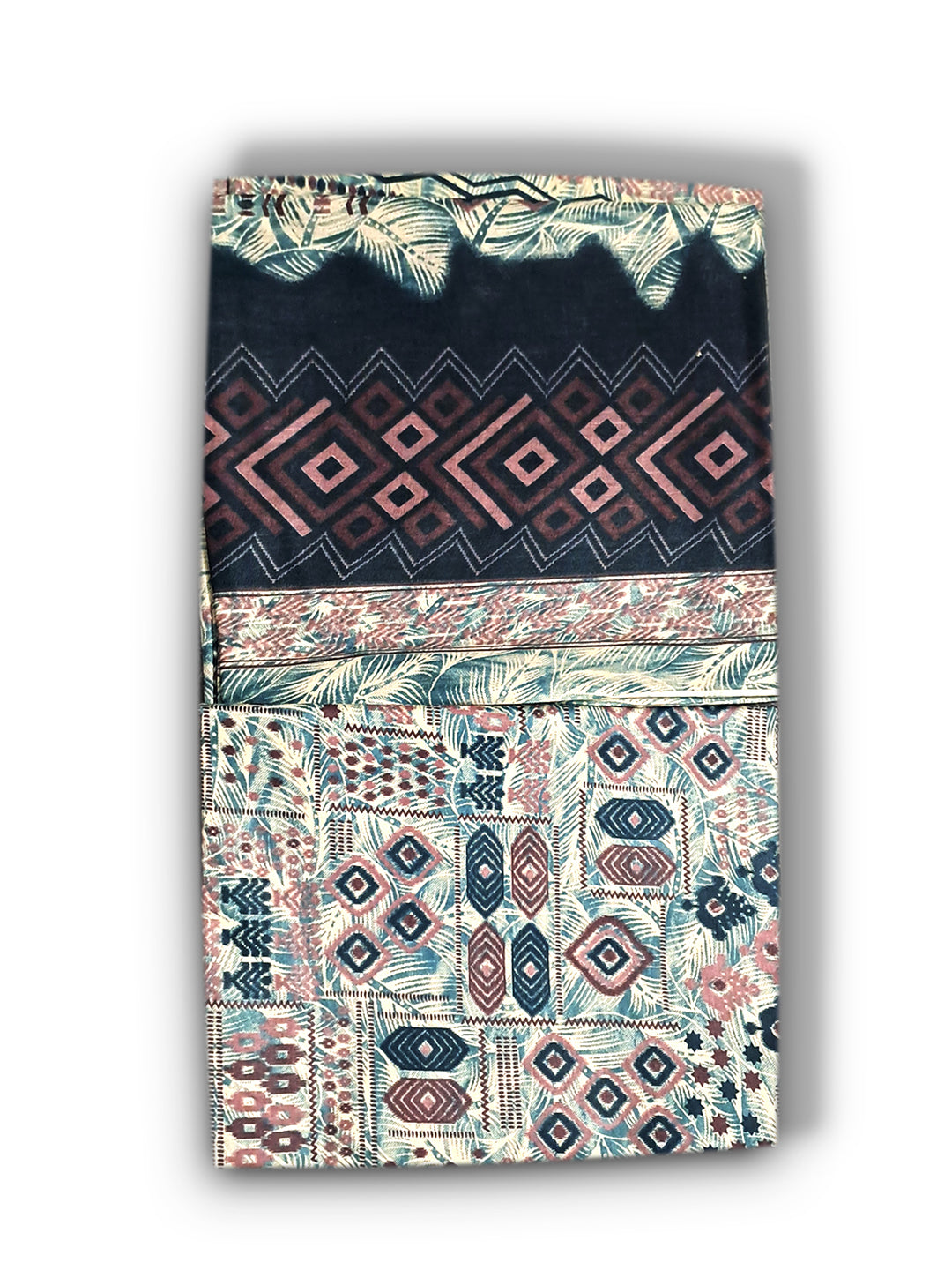 FlexFeb Dress Material 3 Piece Cotton Printed Unstitched Top Bottom Dupatta Light Grey Design