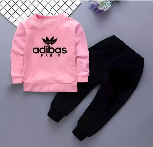 Flex Feb Kids Sweatshirt & Jogger Set - Adibas Paris Stylish & Comfortable Outfit for Boys and Girls