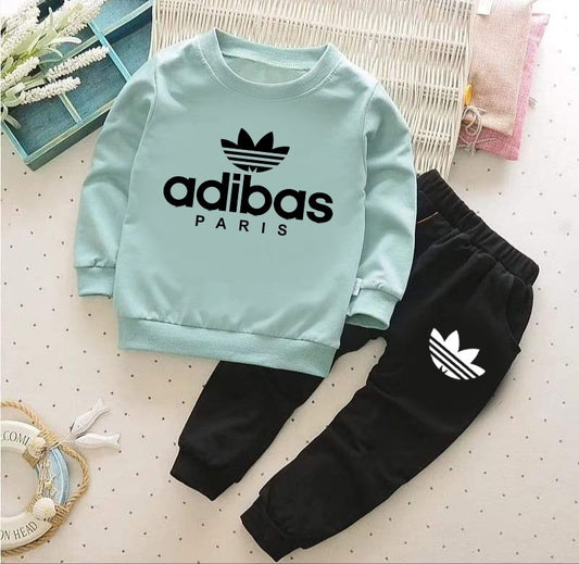 Flex Feb Kids Sweatshirt & Jogger Set - Adibas Paris Stylish & Comfortable Outfit for Boys and Girls